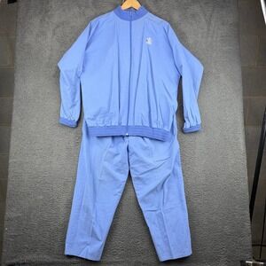 Boundary Line Womens 100% Cotton Alaska Floral Embroidered Tracksuit Set Blue XL